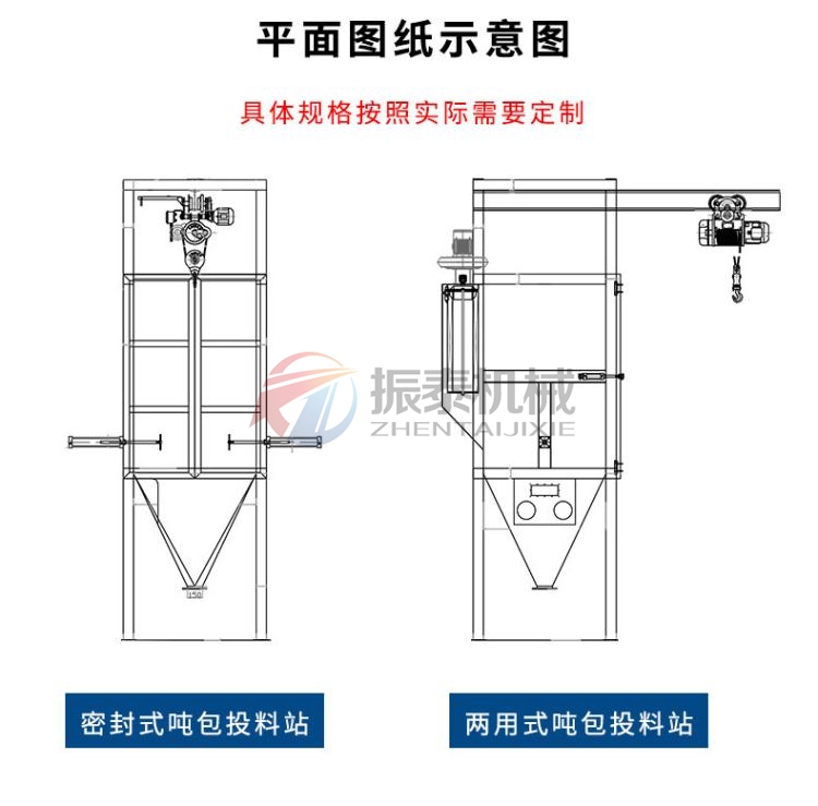 活性炭自動手動噸包無塵投料站